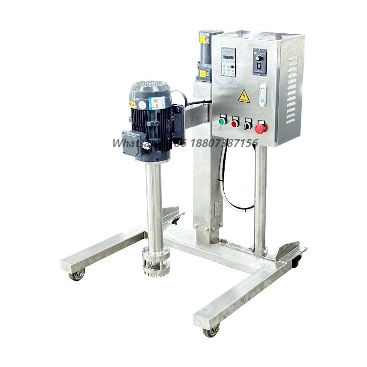 100 Liters Body Lotion Emulsifier Paint Shampoo Cosmetic Cream Homogenizer Machine Liquid High Shear Mixer With Movable Lift