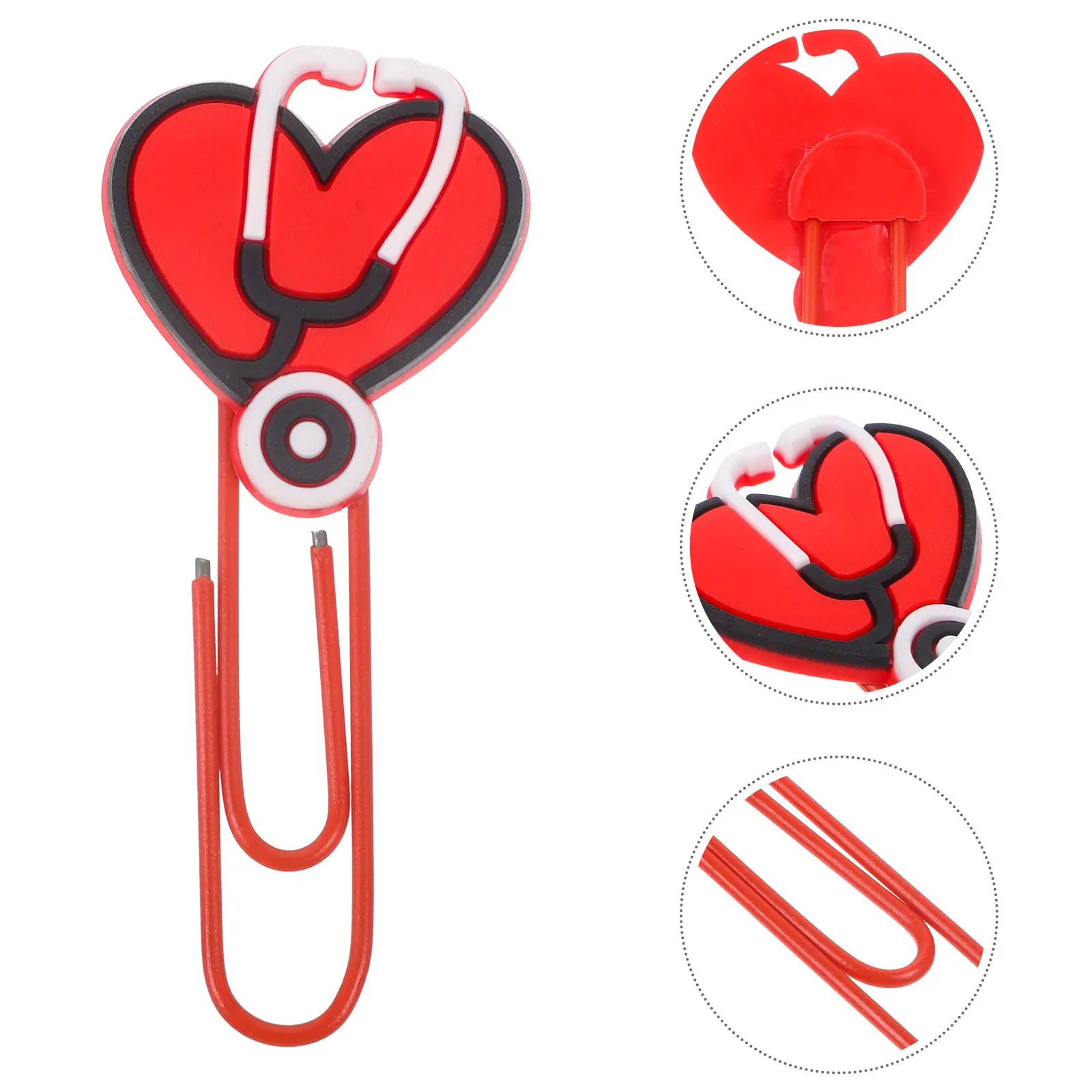 

10Pcs Cartoon Small Paper Clips Cute Bookmark Delicate Paper Clip Office Supplies Reusable Festival Party Favor