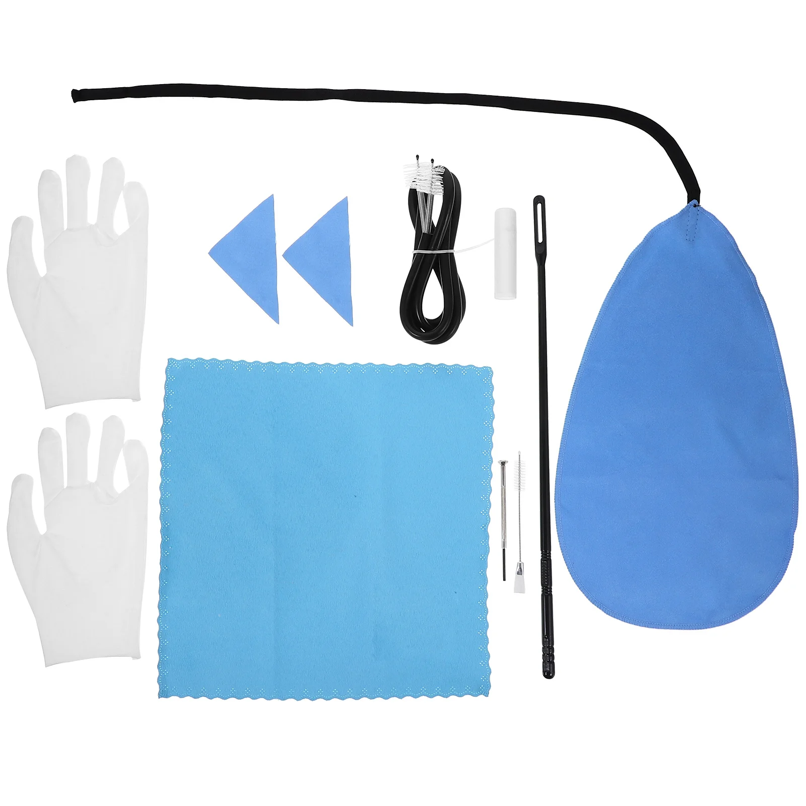 

9Pcs Flute Cleaning Tools Kit No Scratches Fingerprint Removal Flute Care Cloth Maintenance Music Instruments Cleaning Cloth