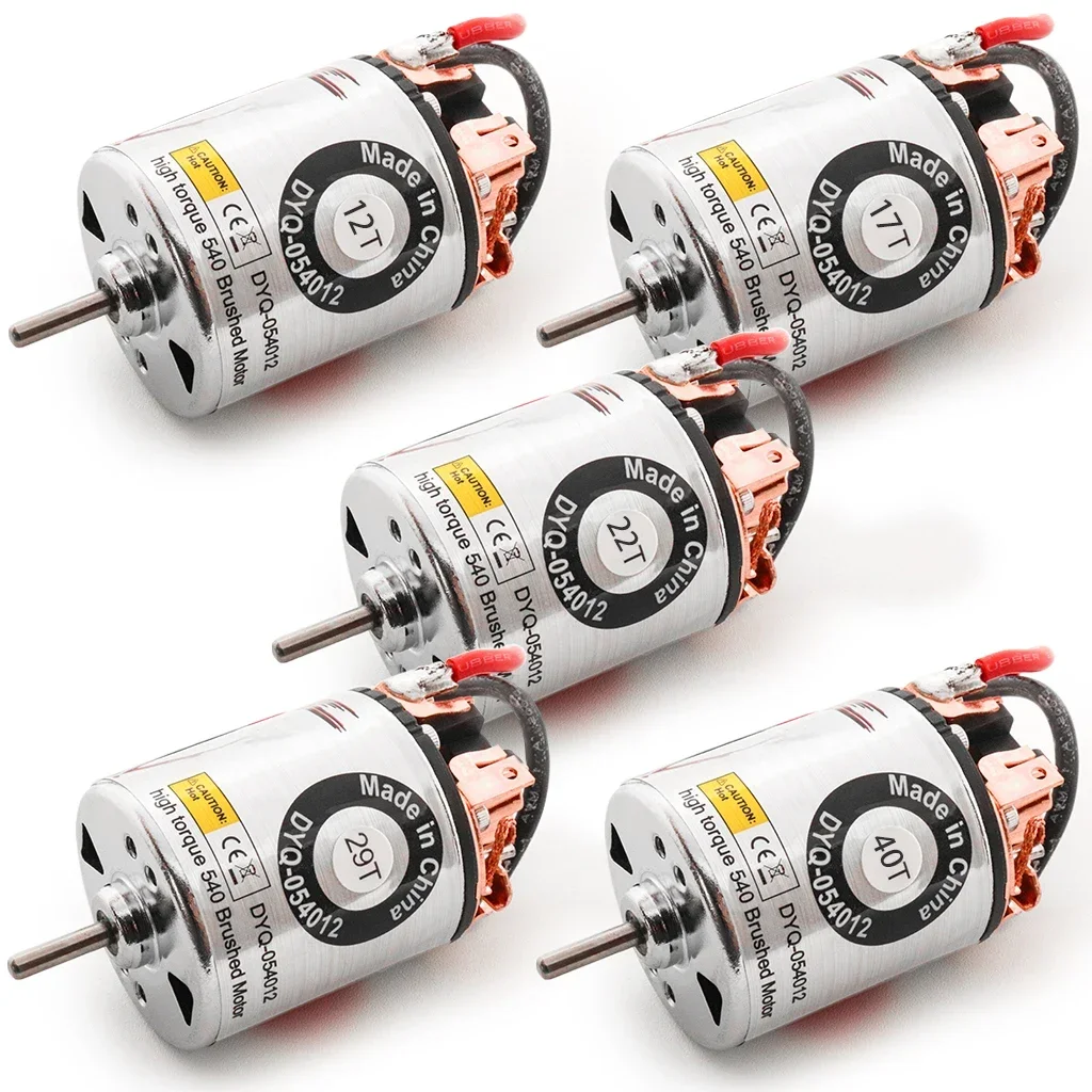 540 Brushed Motor Waterproof 12T 17T 22T 29T 40T for 1/10 RC Car Crawler Axial SCX10 AXI03007 90046 Tras TRX4 Redcat Gen8