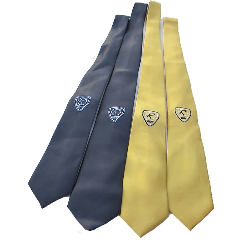 school tie for girls  boy uniform ribbon gothic ties yellow navy embroidered long necktie Cardigan cravata