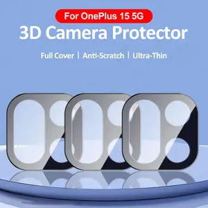 Bilashmart 3 Back 3D Lens Protector Glass OnePlus 15 5G 9H Phone Camera Tempered Glass Cover Case OnePlus15 One Plus 15 1+ 15 Global