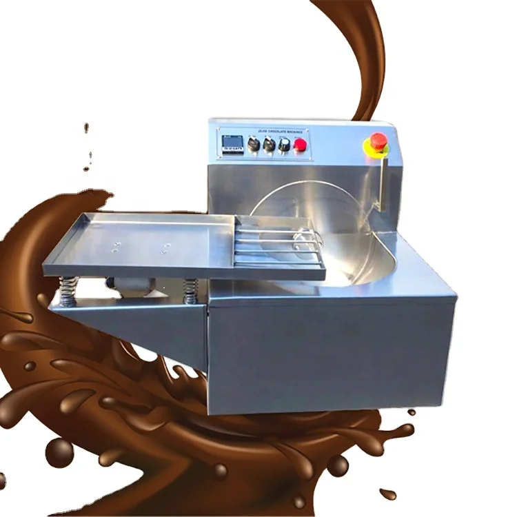 Small Chocolate Covered Enrobing Machine/Chocolate Tempering Making Melting Machine