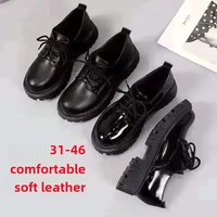 Spring Summer 2024 Small Size Women's Shoes British Style Japanese System Shoes Flats For Women Fashionable Plus Size Shoes