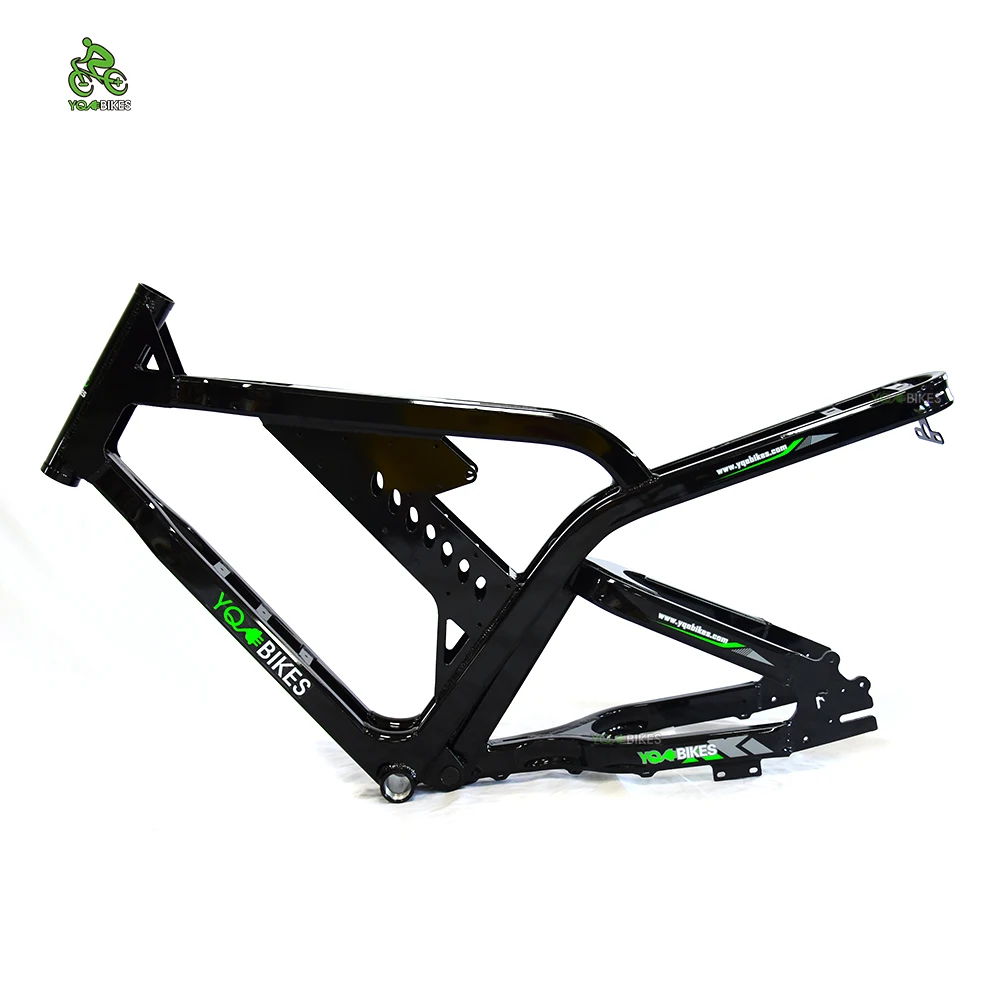 DIY ebike Frame 20*4.0 Fat ebike kit frame full suspension All terrain electric bicycle downhill Race city ebike frame frameset