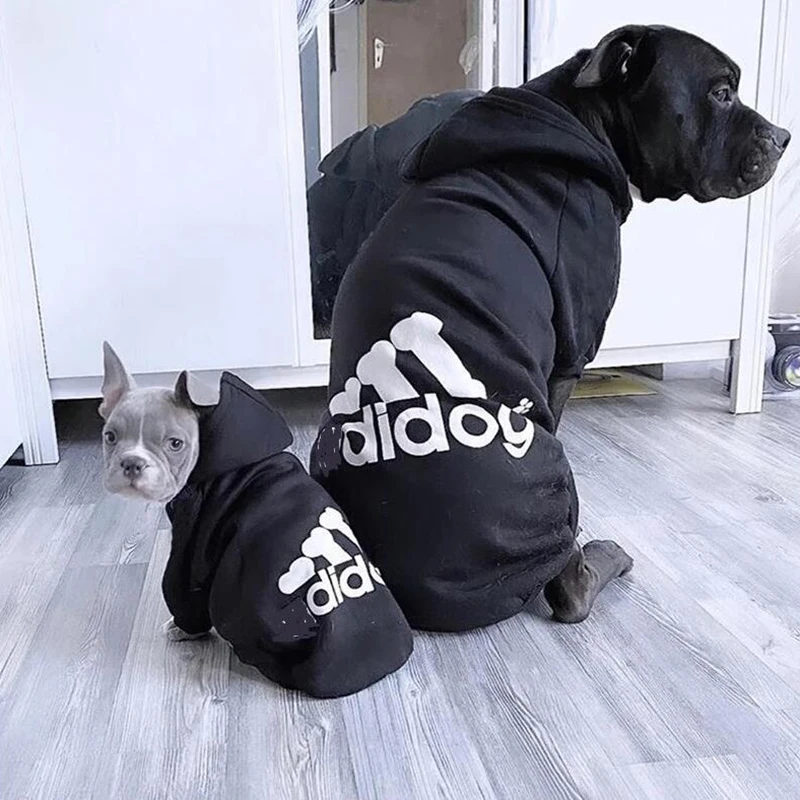 S-5XL Adidog Dog Clothing Coat Jacket Hoodie Sweater Clothes For Dogs Cotton Clothing For Dogs Sports Style Pet Dog Clothes