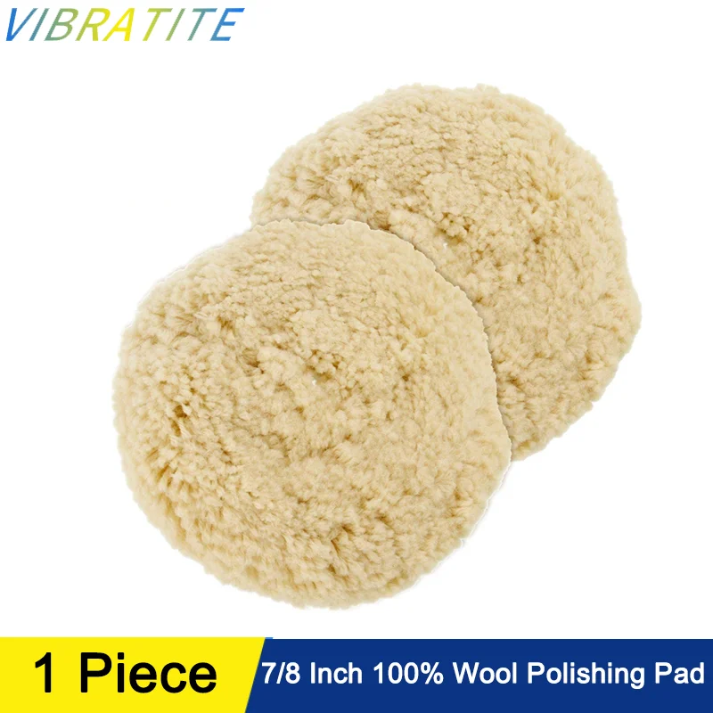 

7/8 Inch Wool Polishing Pad 1 Pcs 100% Natural Wool Car Auto Buffing Pad for Compound Cutting Car Polishing Motorcycle Washing