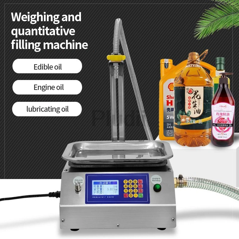 Automatic Dispensing Filling Machine Flow Weighing Honey Sesame Sauce Edible Oil Glue Viscous 0.02-10KG Liquid Filling Machine