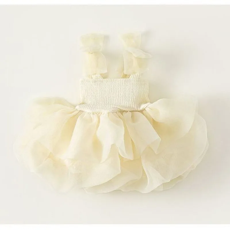 Kids Girl Dress Lace Tutu Soild Fashion Gown Birthday Wedding For 0-6 Yrs Vestido Summer Sleeveless Bow Tulle Patchwork Dresses