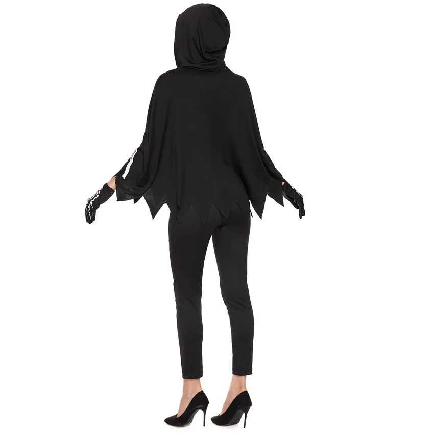 Disfraz de esqueleto terrorífico para Halloween, ropa de fiesta para adultos, hombres y mujeres, Túnica fantasma, Cosplay, Cosutme, carnaval, mascarada, ropa de escenario