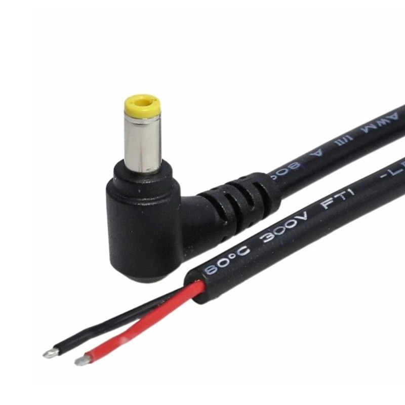 02dd Power Powtail Cable DC5525 5.5x2.5mm Male Plug Plug Open Camera Camera ، DVR ، LED Strip Light