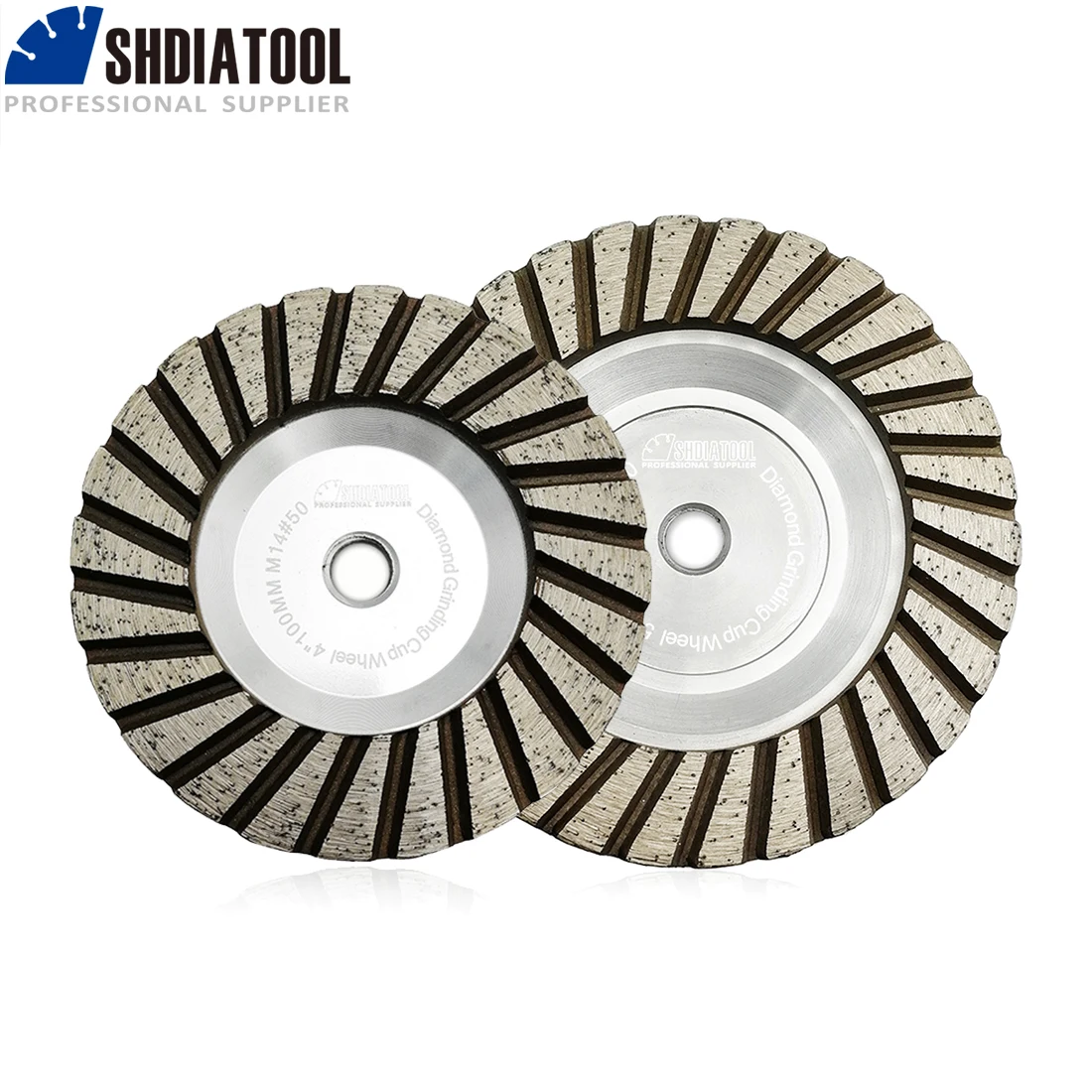 SHDIATOOL 1 szt. 100/125mm Diamentowa Tarcza Szlifierska Aluminiowa z Gwintem M14 lub 5/8"-11, 4" 5" Płyta Frezarska do Betonu i Granitu
