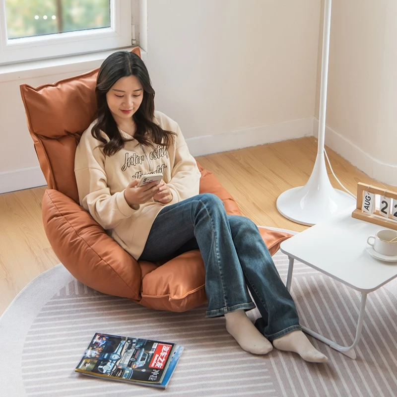 Folding Lazy Sofa Chairs Adjustable Tatami Reading Chair Home Backrest Sofa for Balcony Window Relaxation Modern Furniture - Image 2