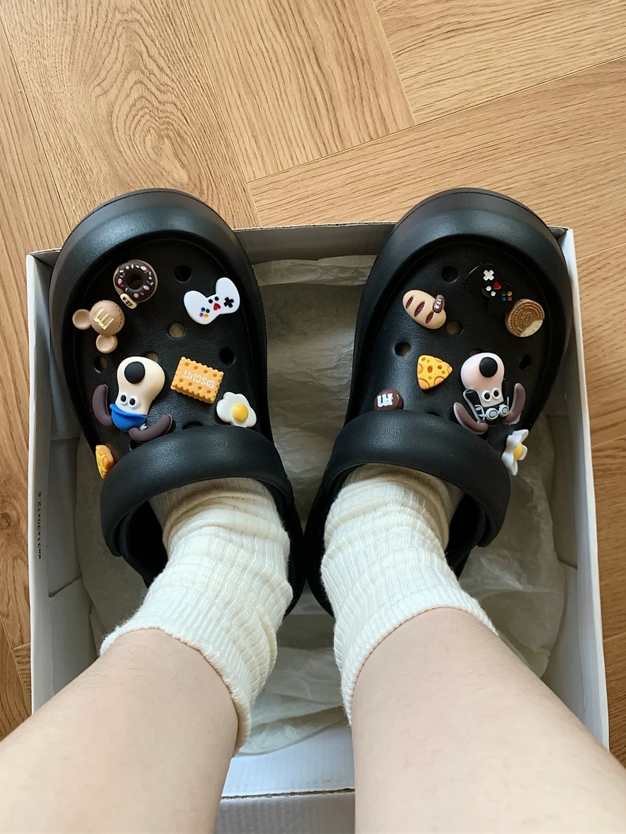 Women Man Slipper Hole Garden Shoes Slippers DIY Creative Dog Hole Shoes For Women To Wear Outdoors Slip Resistant And Versatile