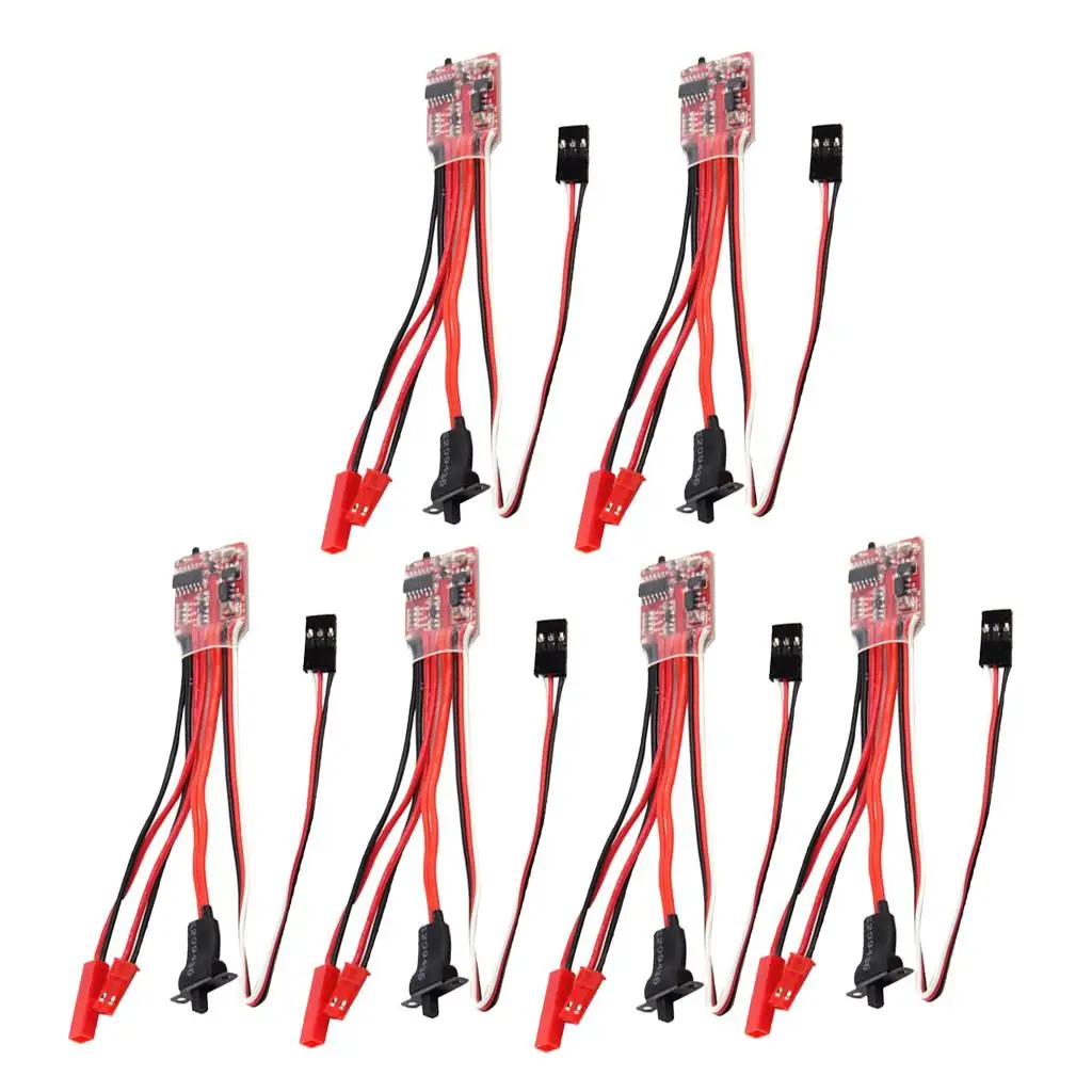 

Set Of 6 20A Brushed ESC for RC Crawler Truck Tank Car Models Accessories