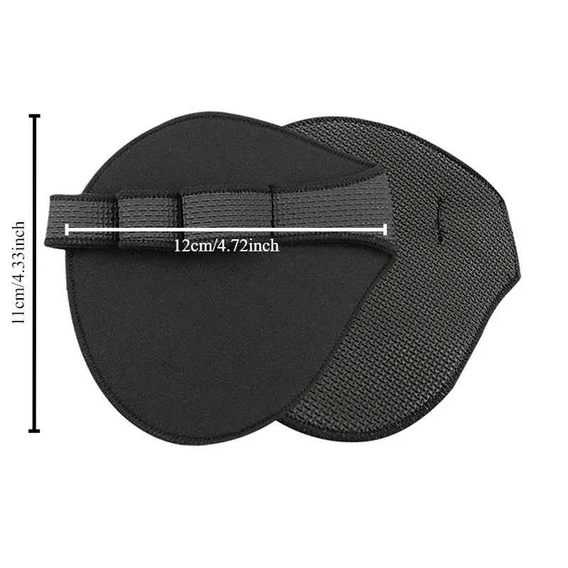 2Pcs/Set Open Finger Gym Palm Pads Anti-Slip Weight Lifting Hand Protector Fitness Training Gear