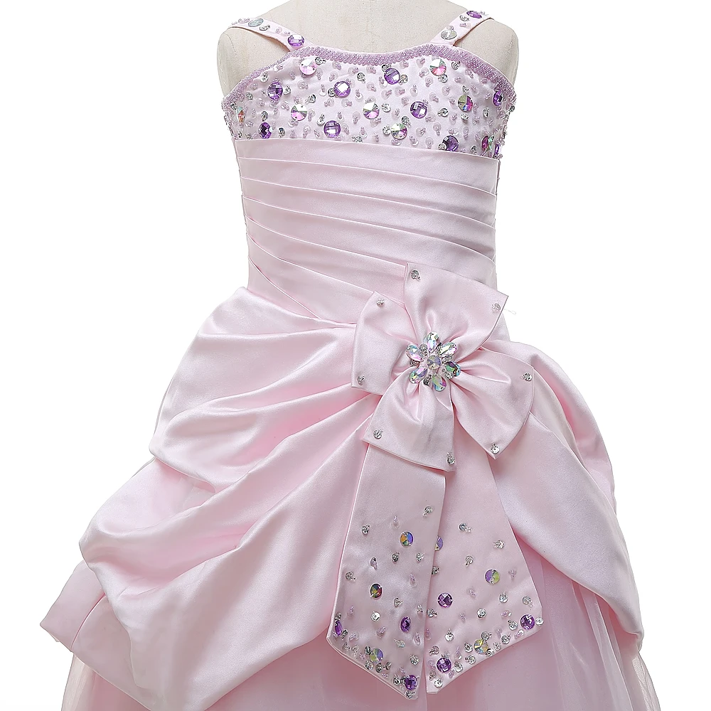 

Flower Girl Dress Wedding Dresses Appliques Princess Evening Gowns Toddlers Kids Birthday Party GIFT First Communion Gown