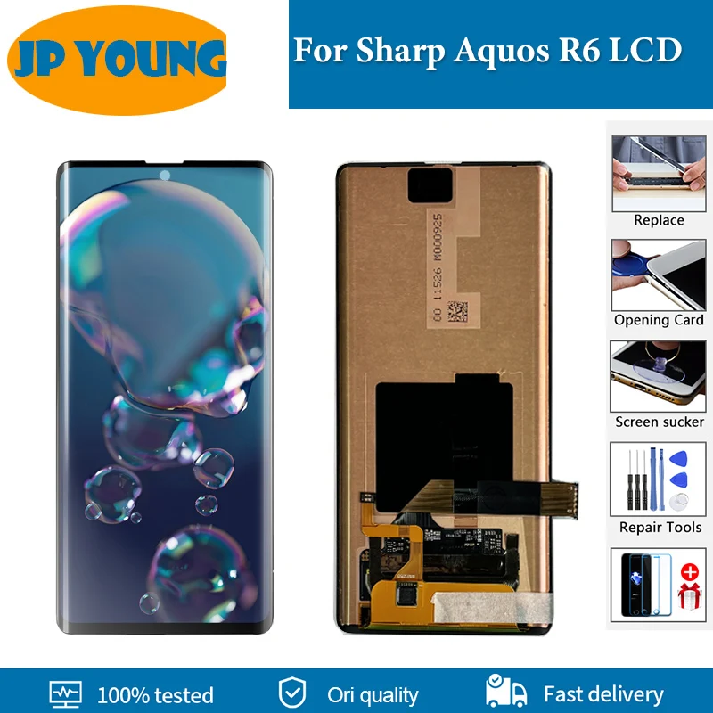 

6.6" AMOLED For Sharp Aquos R6 LCD Display Touch Screen Digitizer Assembly For Sharp Aquos R6 Display Replacement Parts