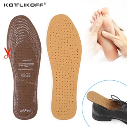 Semelles intérieures de chaussures en cuir PU, ultra fines, respirantes, grande taille, absorbent la sueur, dépistolet ant, remplacement, l'offre elles intérieures, coussinets, 1 paire