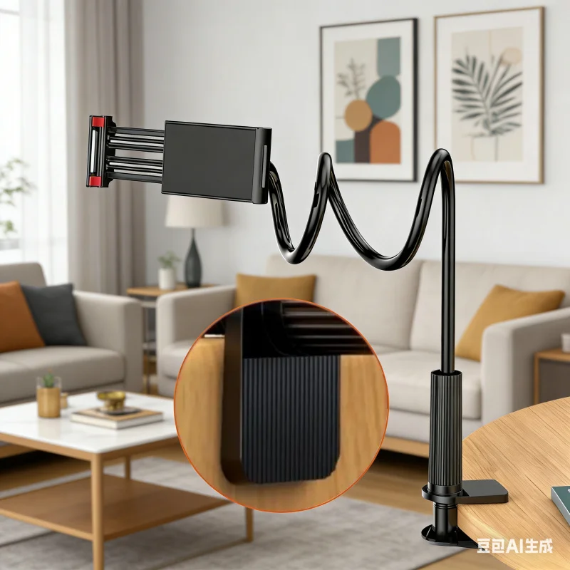 

Гибкая подставка для мобильного телефона и планшета с зажимом, 2 шт., 360° ° Портативный держатель для телефона с регулируемым углом наклона, длина 70 см