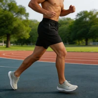 Men's Quick Dry Running Shorts with Drawstring and Zip Pockets - Ideal for Athletic Workouts and Gym Sessions 3