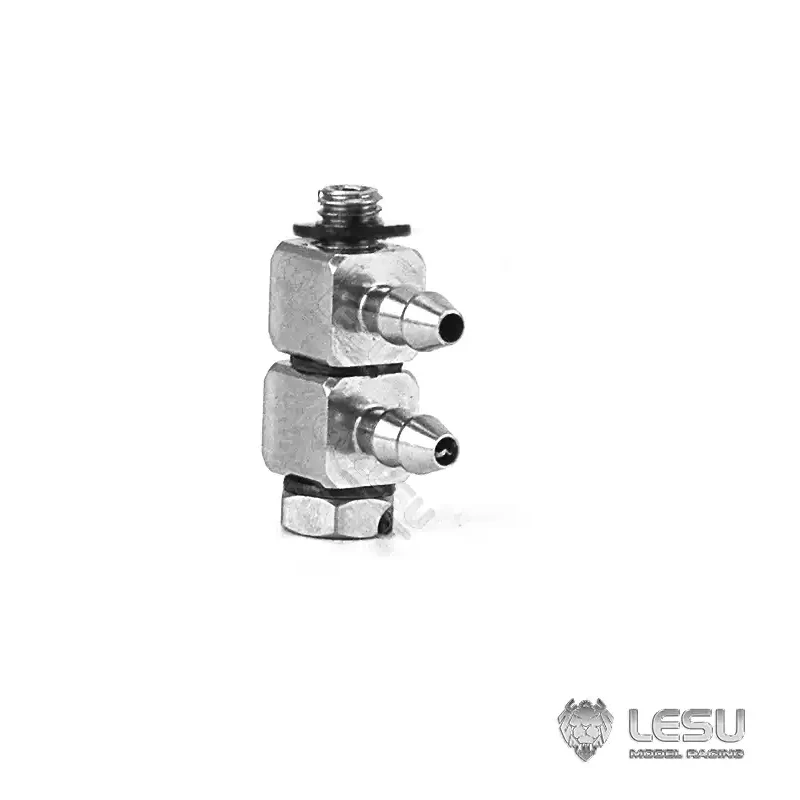 Hydraulic model modification stainless steel precision M3 wire connection bent through the oil nozzle nylon tubing installation