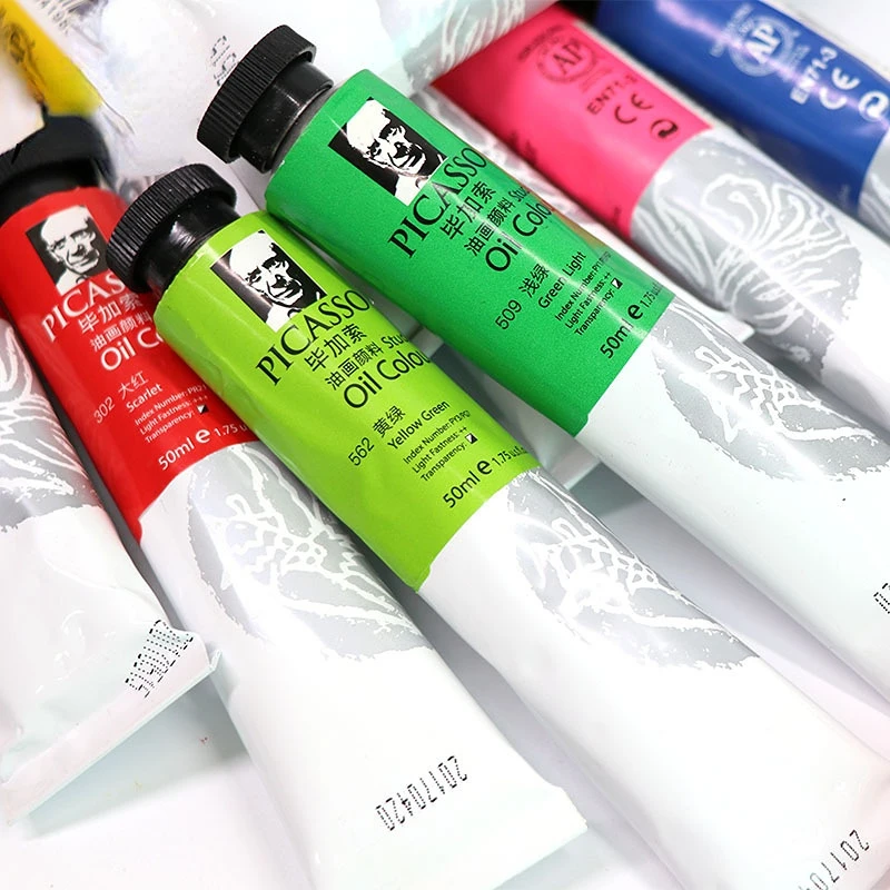 170ML Large-capacity Picasso Oil Paint Is Used for Student Painting and Sketch Creation and Use of High-saturation Art Supplies