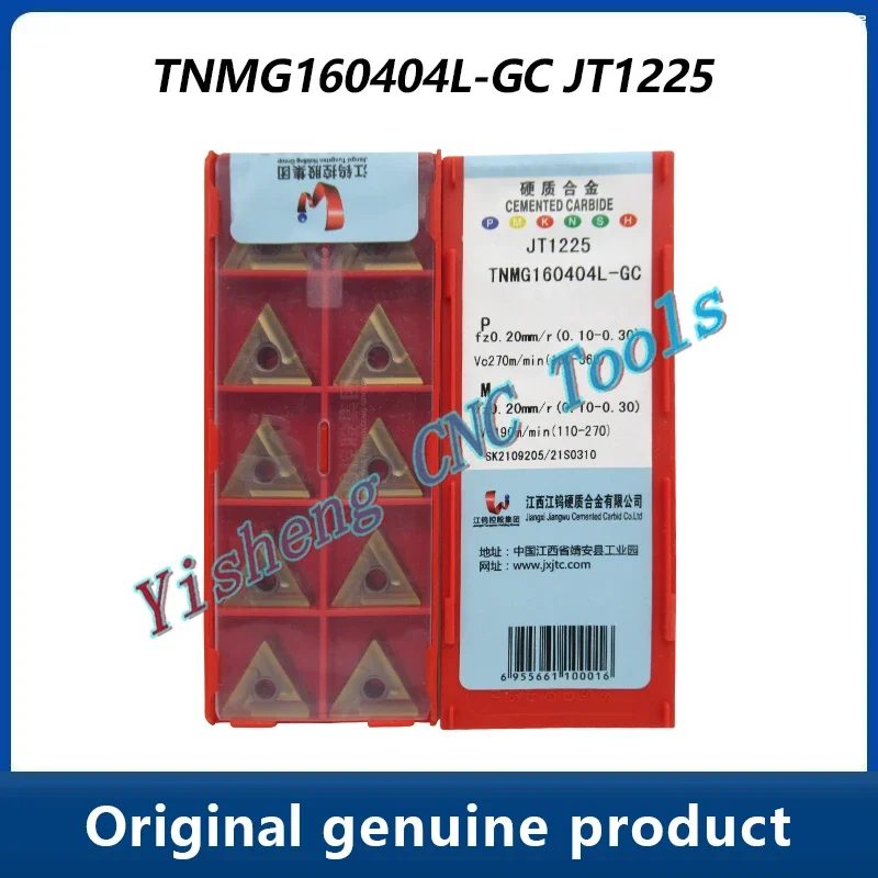 

Режущие инструменты JXTC TNMG TNMG160404L-GC TNMG160408L-GC JT1025 JT4025 JT1225 JT4125 JT4225 Треугольная токарная обработка с ЧПУ Металлообработка