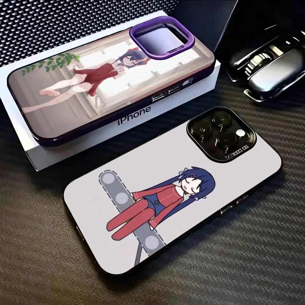 

Game M-MiSide Mita Cute Phone Case For iPhone 17,16,15,14,13,12,11 Plus,Pro Max,XS,Colored Silver Plated Inside Cover