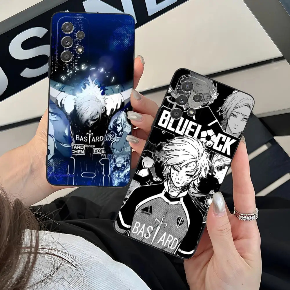 Blue Lock Michael Kaiser Phone Case for Samsung Galaxy A73 72 71 70 56 55 54 53 52 36 35 34 23 16 15 5G Colour Printing Cover