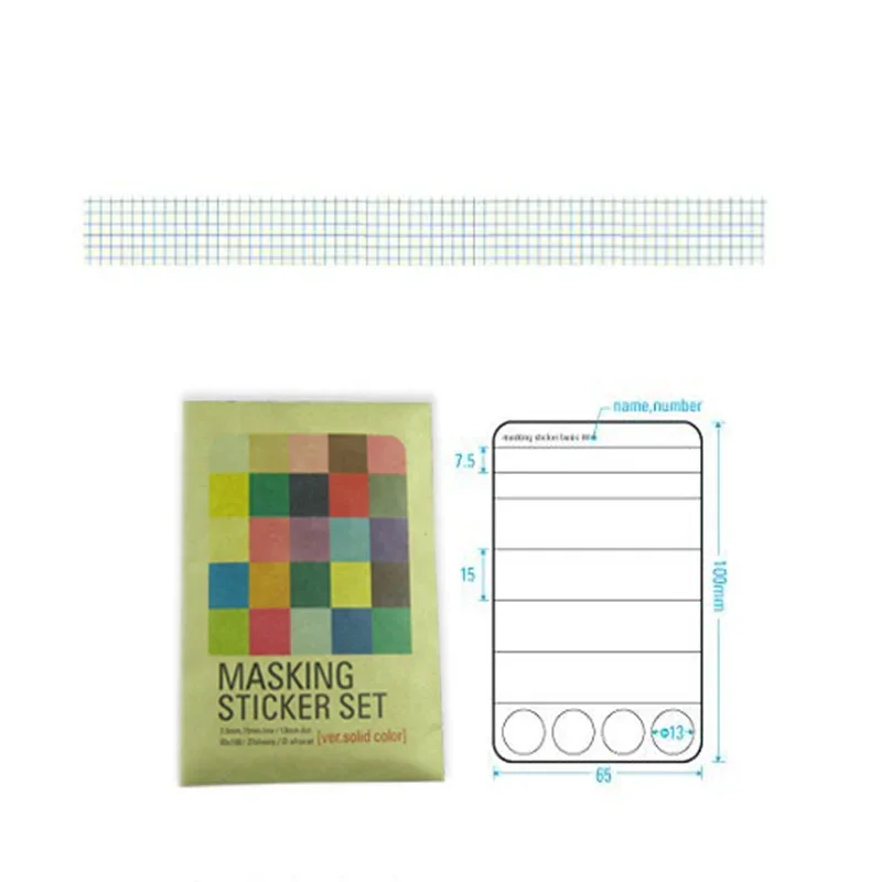 27pcs/pack MASKING STICKER SET Leather Portfolio Multifunction DIY Paper Stickers Gift Label Stickers Scrapbooking