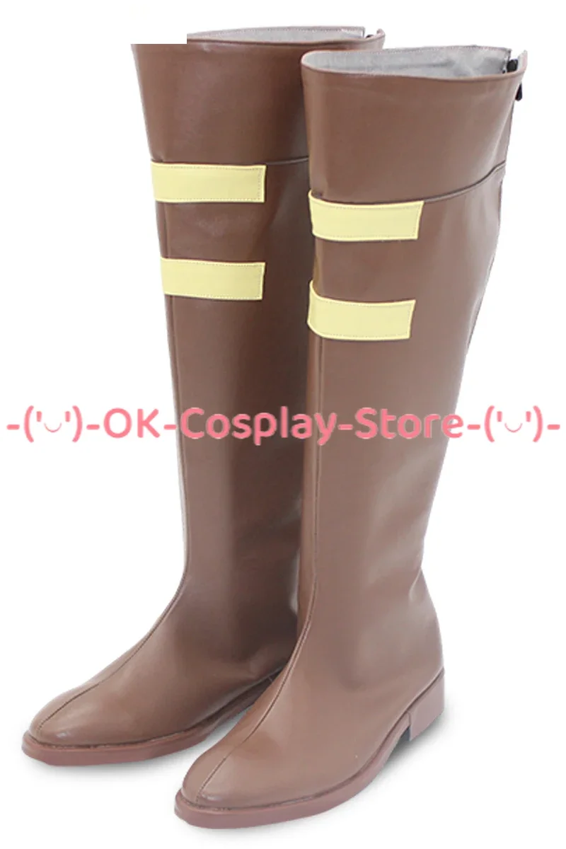 Charlotte Cracker Scarpe Cosplay Stivali di Carnevale di Halloween Scarpe in pelle PU realizzate su misura