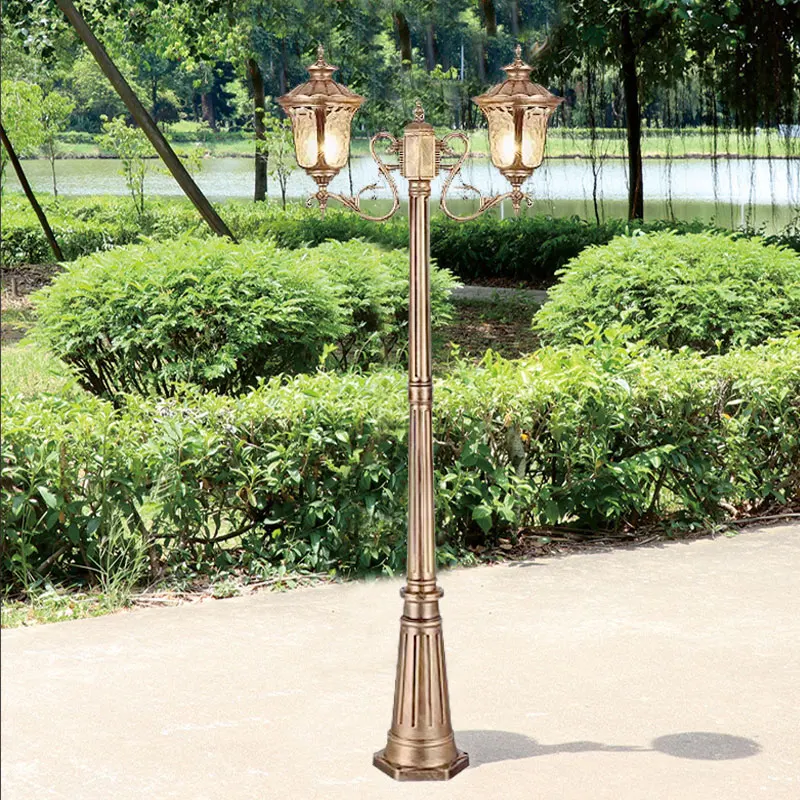 Outdoor High Pole Courtyard European Style Retro Garden Villa Community Lighting, Outdoor Waterproof Landscape Street Light