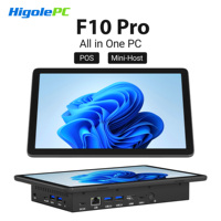 Higole F10 Pro Mini PC with Screen 10.1'' Fanless Intel N5095 Windows 11 WiFi5 8G 128GB 5000mAh 4K Tablet Desktop Mini Computer
