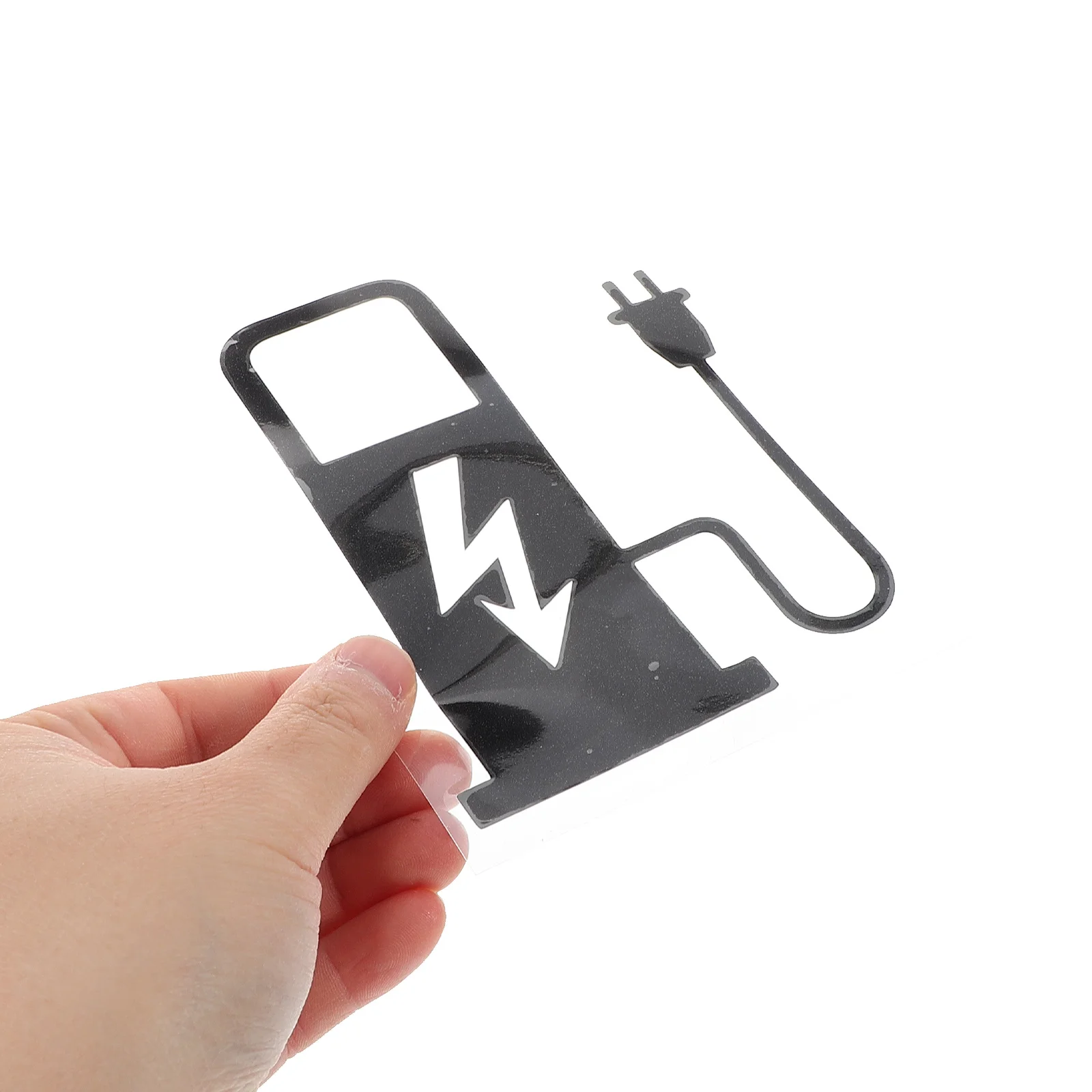 غطاء الزيت التسمية ملصق مقاوم للماء شحن تذكير مائي ل مركبة كهربية سيارة وقوف السيارات تسجيل شحن السيارات ملصق الشارات ل