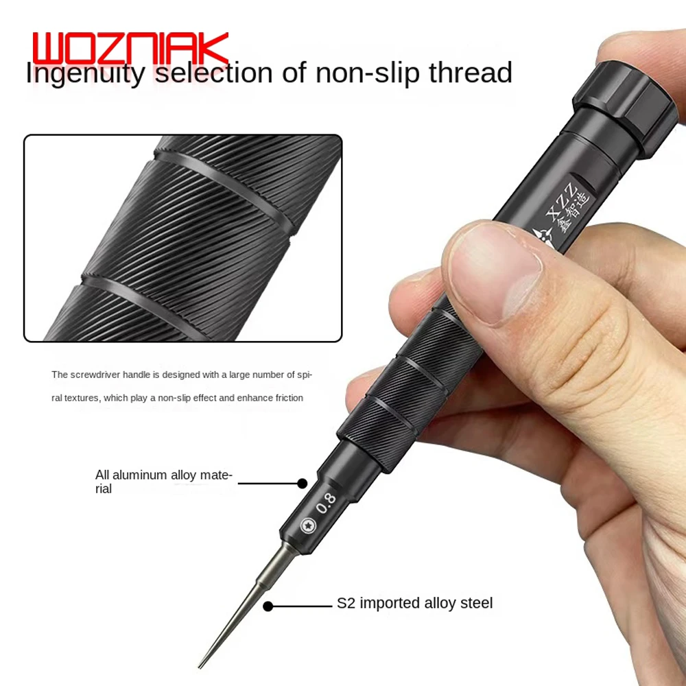 XZZ Precision Screwdriver with Extra Hard S2 Steel Batch Head