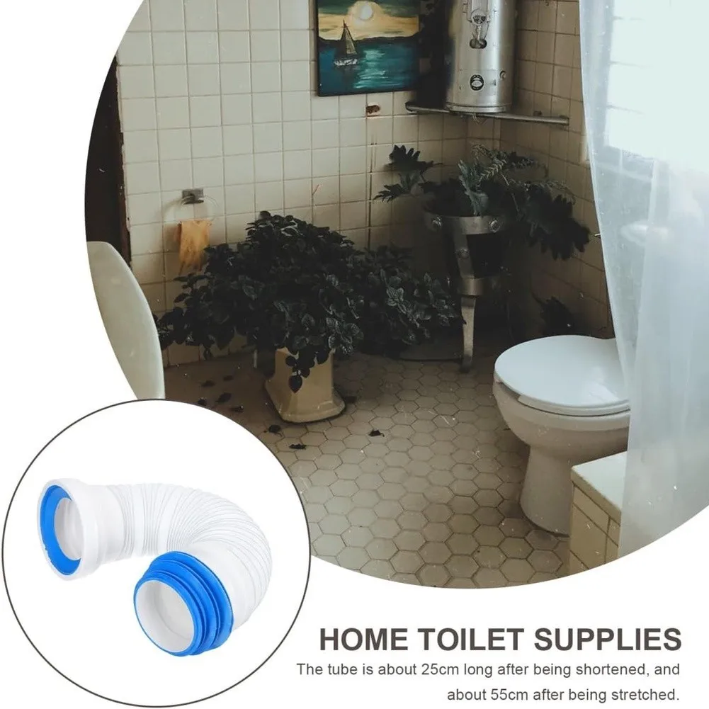 Adjustable Flexible Toilet Connector for Pan to Waste Pipe Connection Suitable for Wall Mounted and Floor Mounted Toilets