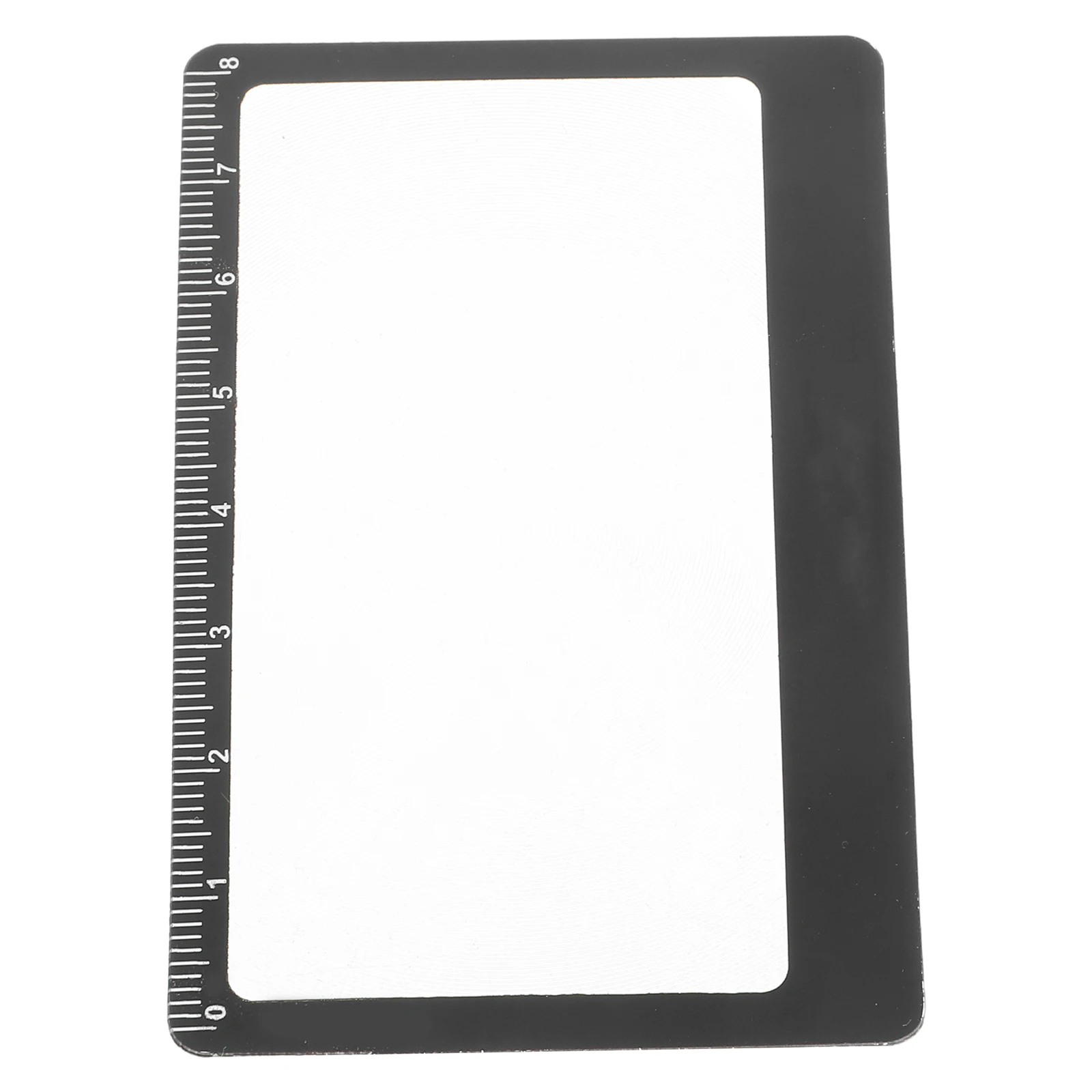 

Ultrathin Clear Card Magnifier With Ruler Portable Book Page Magnifying Tool For Reading Maps Menus Wallet Pocket Use Durable