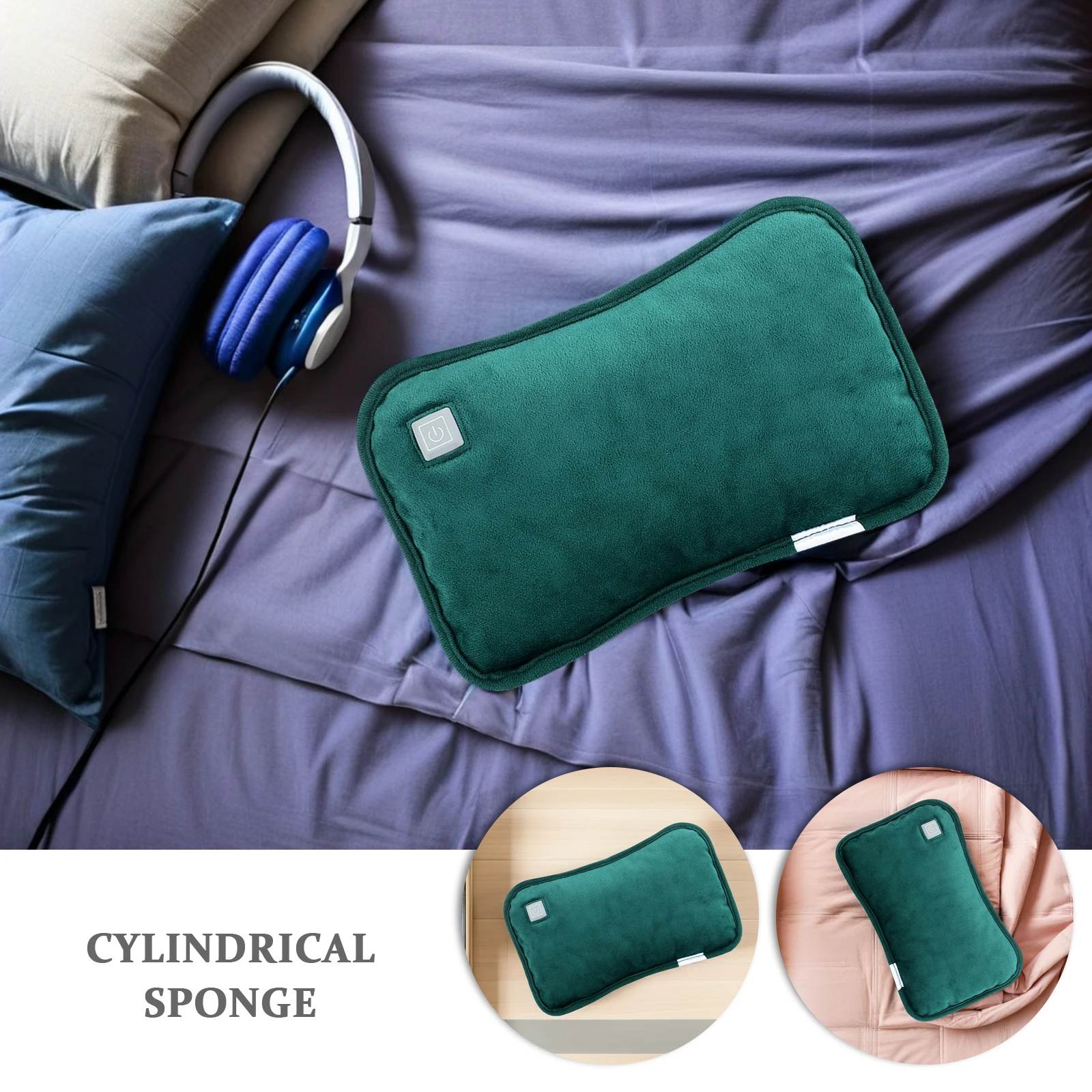 

1pc Rechargeable Hand Warmer Bag Fast Heating Double-Sided Warm Usb Powered Electric Stomach Warmer Winter Supply
