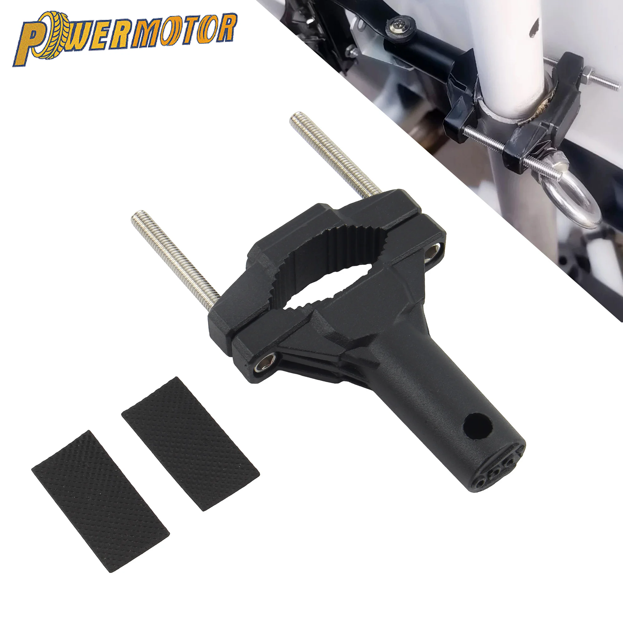 

18mm-62mm Universal Motorcycle Spotlight Bracket Fork Tube Mount Clamp Modified Headlight Stand Spotlight Extension Pole Frame