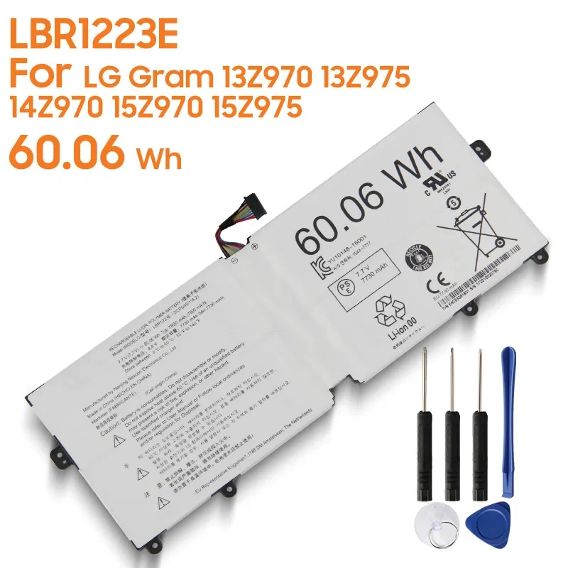 

Replacement Battery LBR1223E For LG Gram 13Z970 13Z975 5Z975 14Z970 15Z970 Rechargeable Battery 60.06Wh