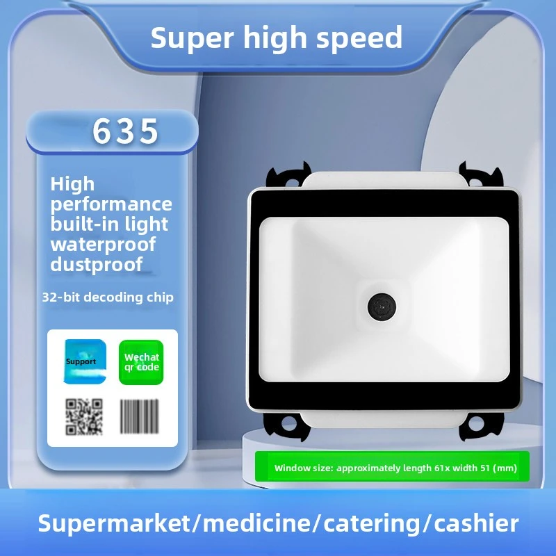 

Embedded scanning module reverse scanning access control turnstile