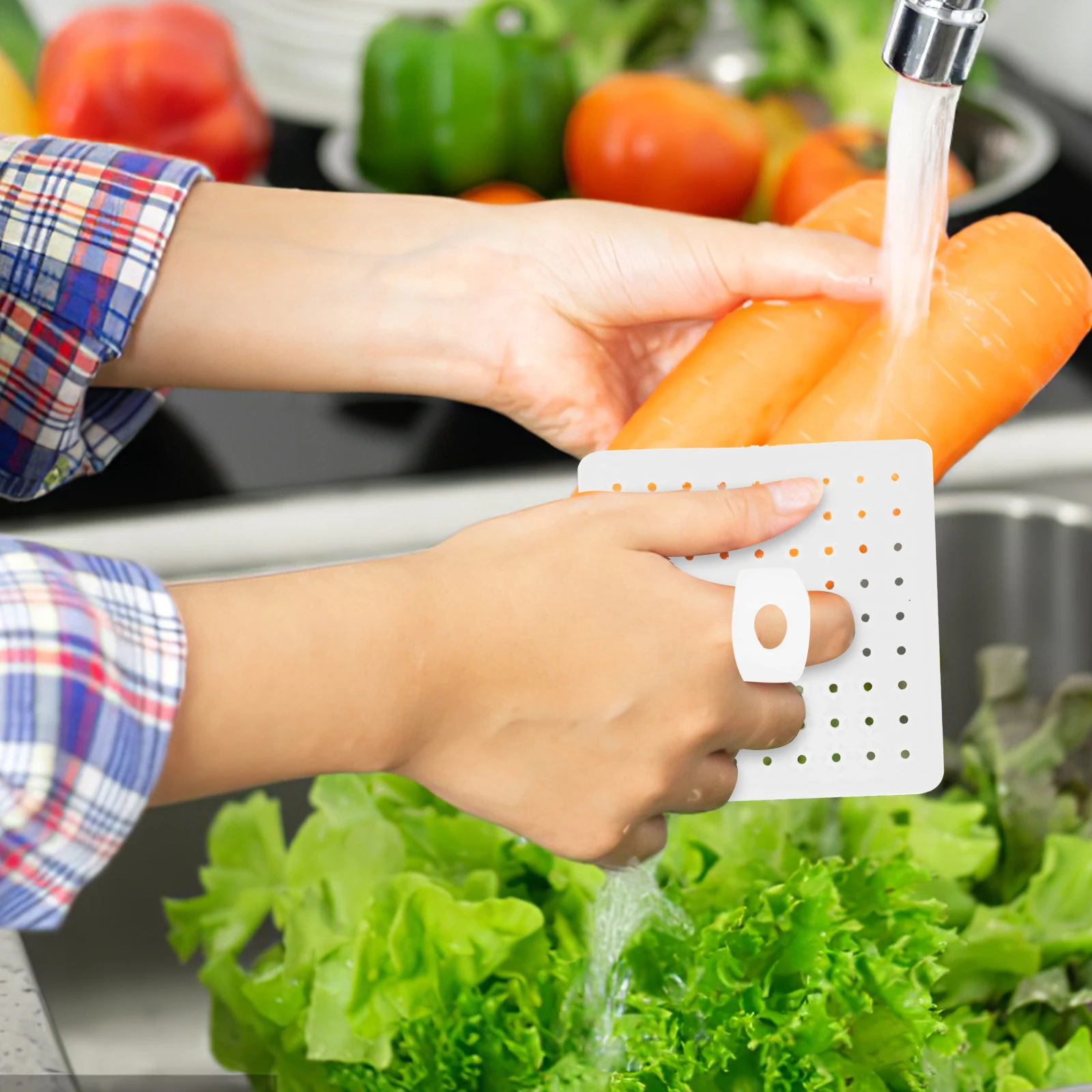 

10Pcs Silicone Vegetable Cleaning Brushes Fruit Brush Kitchen Scrubbers Multi Purpose Pan Cleaner Silicone Cleaning