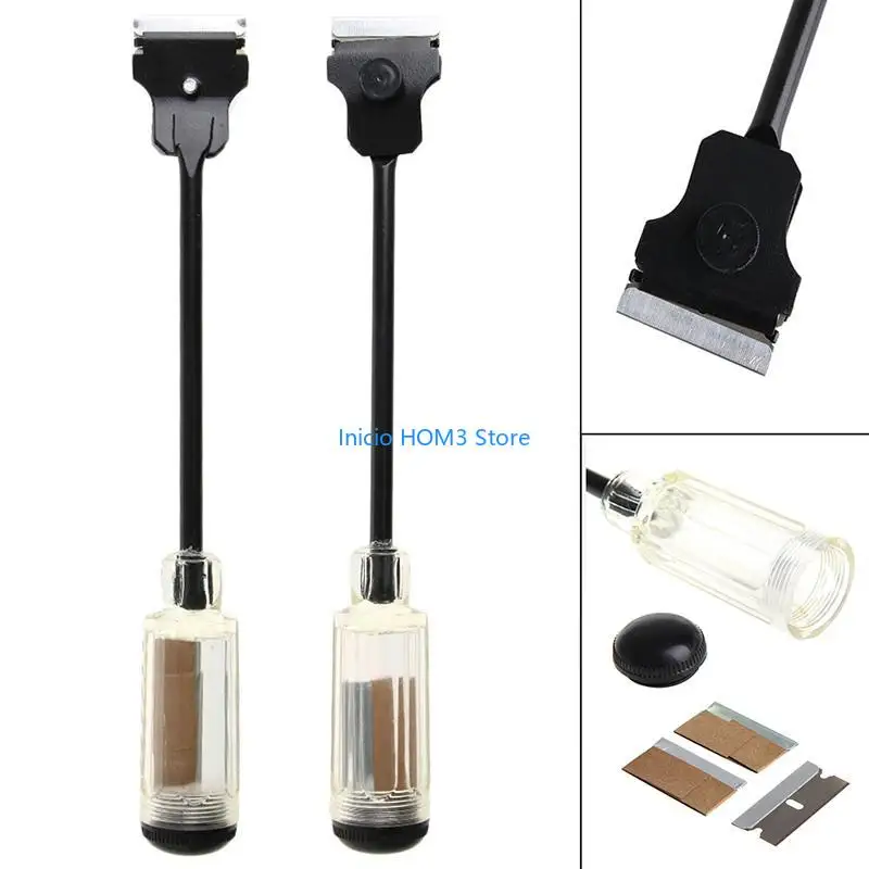 A5YD Car Sticker Paint Extension Scraper Remover Tool Long Reach Handle