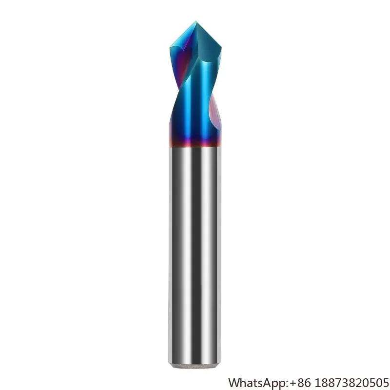 

Centering Drill Tungsten Steel End Mill 2 Blades 90 Degree Positioning Two Stainless Steel Carbide Center Drill Bits Lengthened