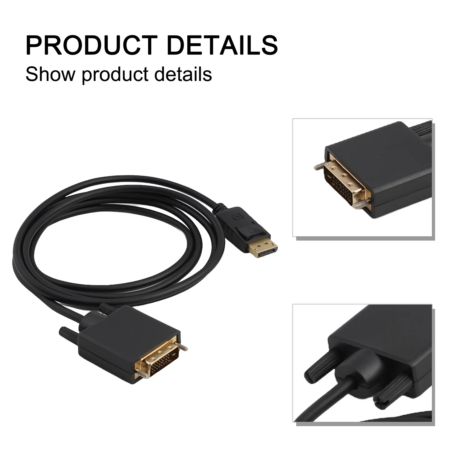 1.8m DP To DVI Conversion Cable With IC Intelligent Chip High-definition Video Display Computer High-definition Cable