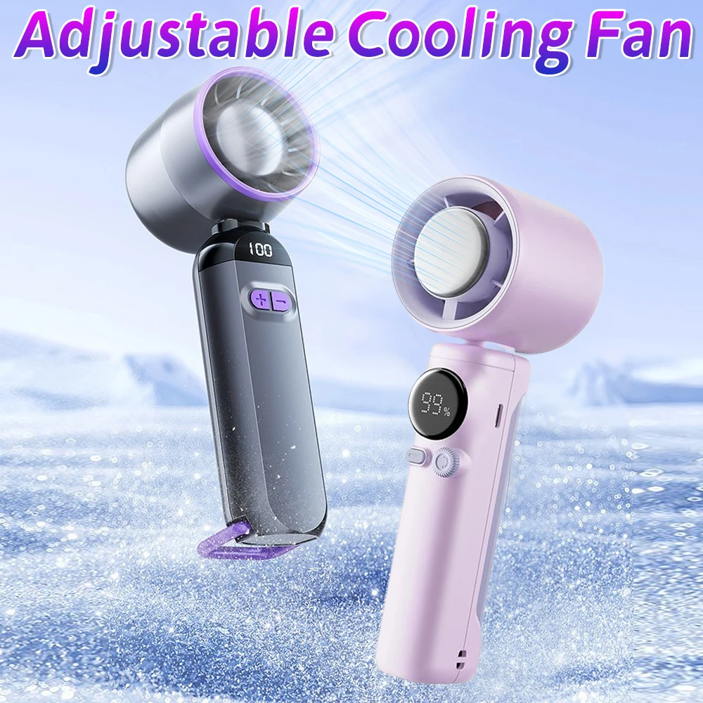 

Ручной турбовентилятор USB перезаряжаемые складные вентиляторы с регулируемой скоростью электрический вентилятор светодиодный цифровой дисплей турбовентиляторы для наружного дома