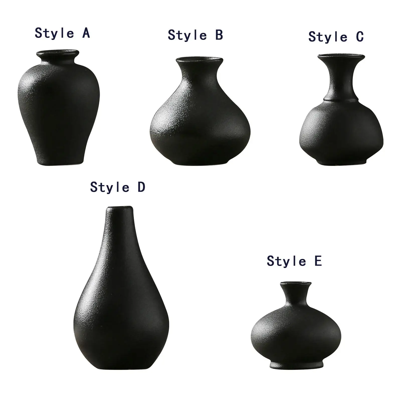 Decorative Ceramic Vase Art Vase Classic Floral Accessory Container Holder for Living Room Desk Shelf Decoration