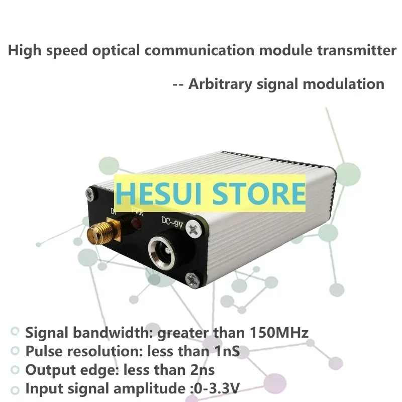 Optical fiber transmitting module optical communication femtosecond detection of electrical signal conversion send light signal
