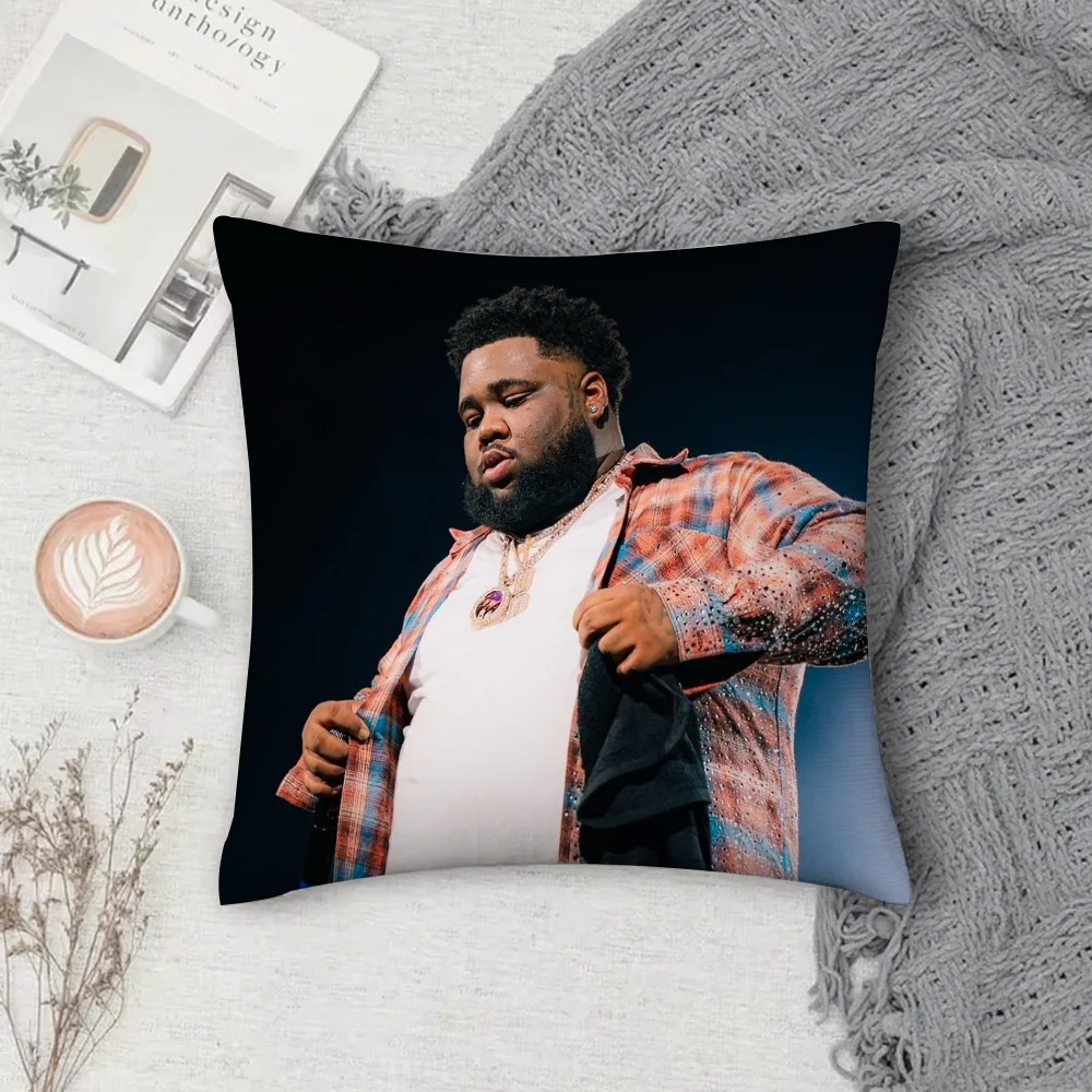 مغني الراب قضيب موجة آخر اللفة كيس وسادة مربع الطباعة على الوجهين قصيرة أفخم غطاء وسادة أريكة غرفة نوم وسادة السرير #4
